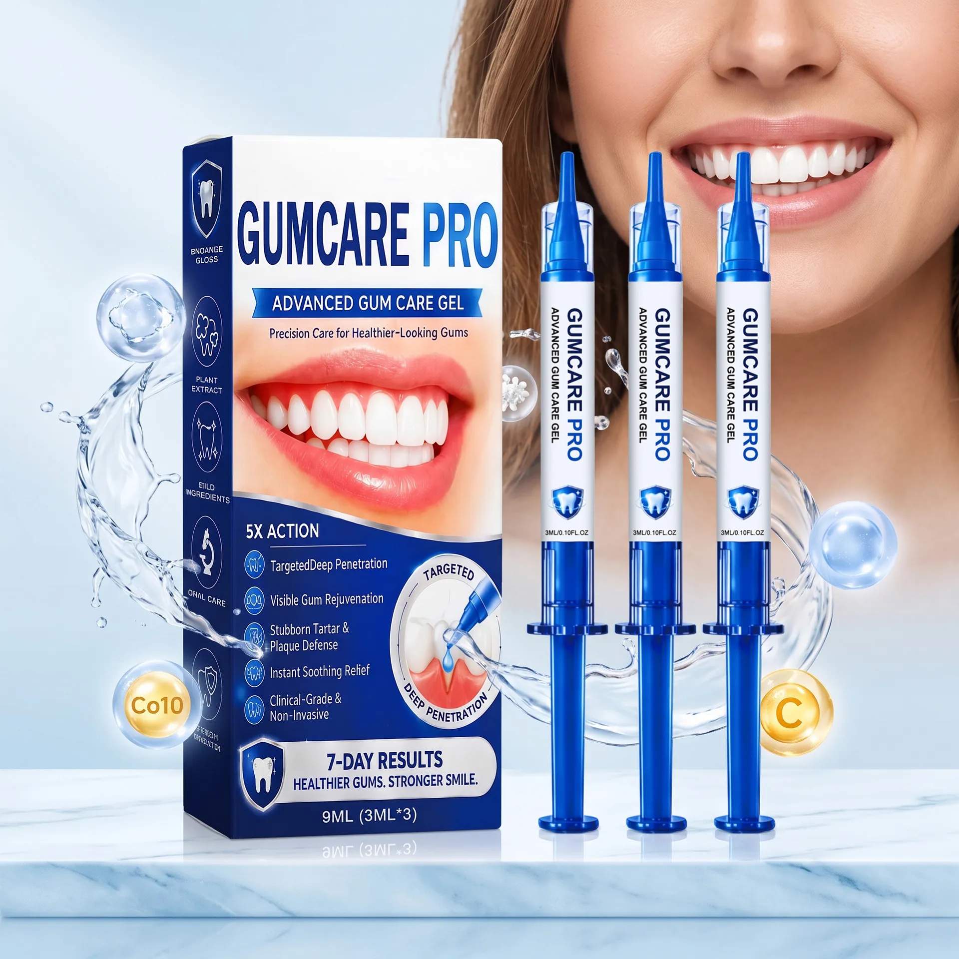 Gel de Soin Bucco-Dentaire Avancé Nettoyage des Dents et Soin des Gencives Blanchiment Professionnel des Dents et Produit Dentaire de Réparation de l'Émail