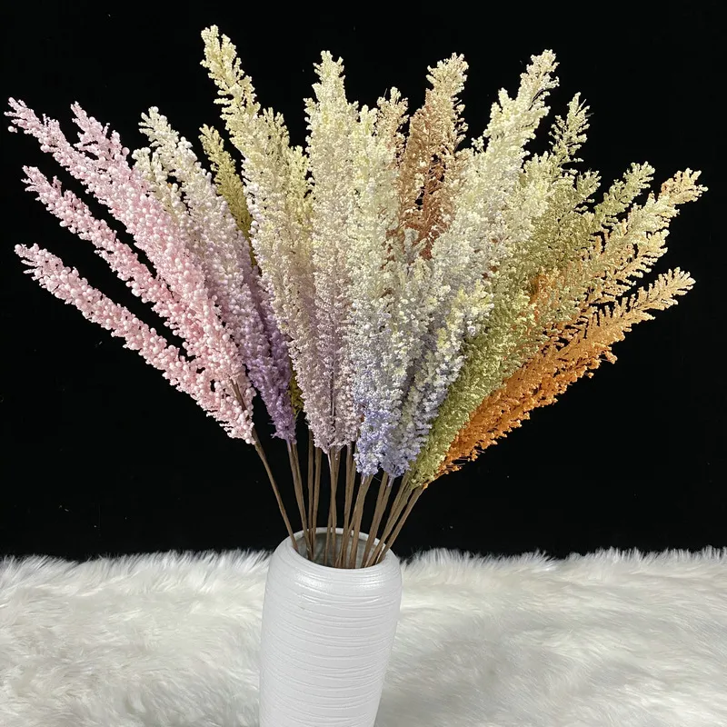 Fleur de Roseau Épi de Céréale Artificiel Branche de Plante Simulée Champêtre Maison Mariage Photographie Décoration Tige de Fausse Fleur