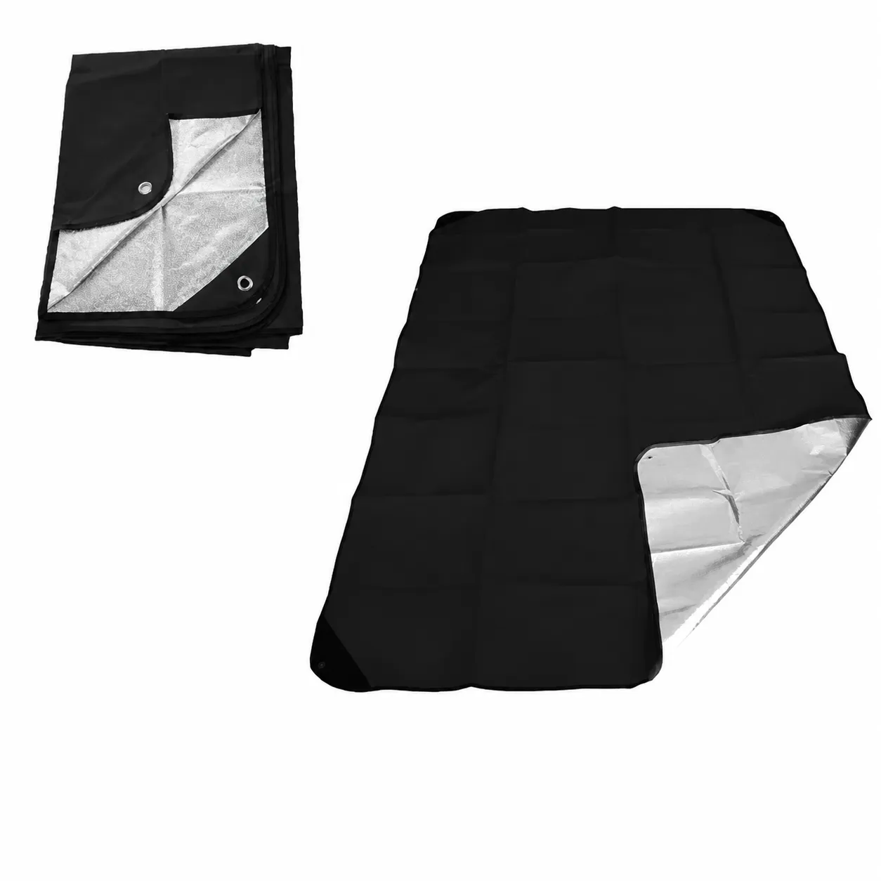 Manta de Supervivencia de Emergencia para Exteriores Papel de Aluminio Impermeable Alfombrilla de Camping Térmica Manta Reflectante
