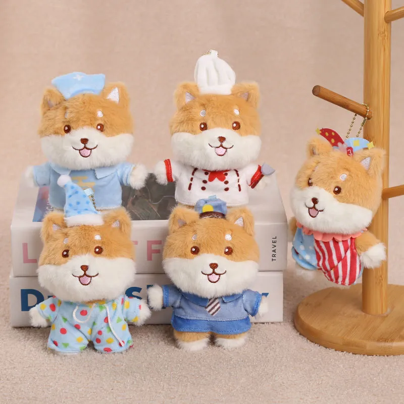 Lindo Llavero de Peluche Shiba Inu Dibujos Animados Muñeco de Peluche Colgante Fiesta de Boda Regalo del Día del Niño