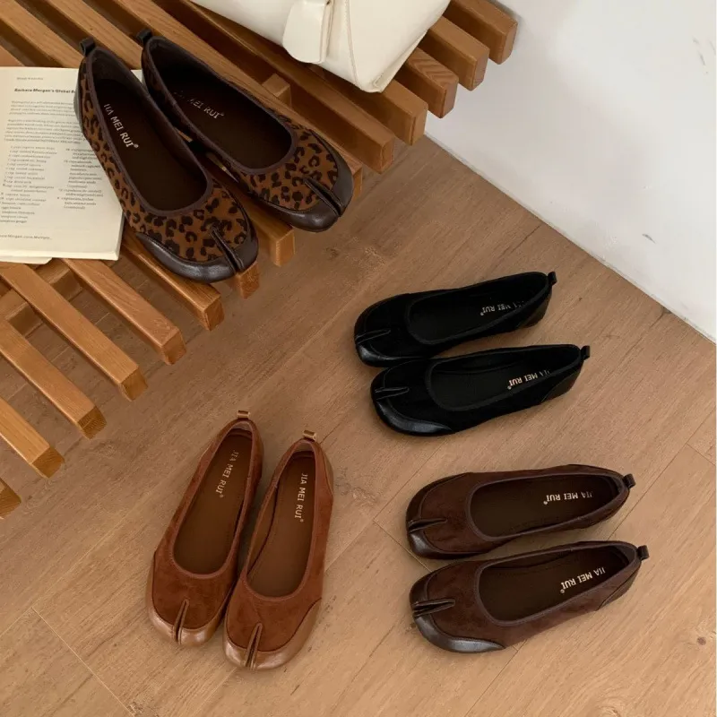 Retro Francese Tacco Basso Punta Divisa Mary Jane Scarpe Per Donna Suola Morbida Casual Scarpe Basse Pelle PU Moda Calzature