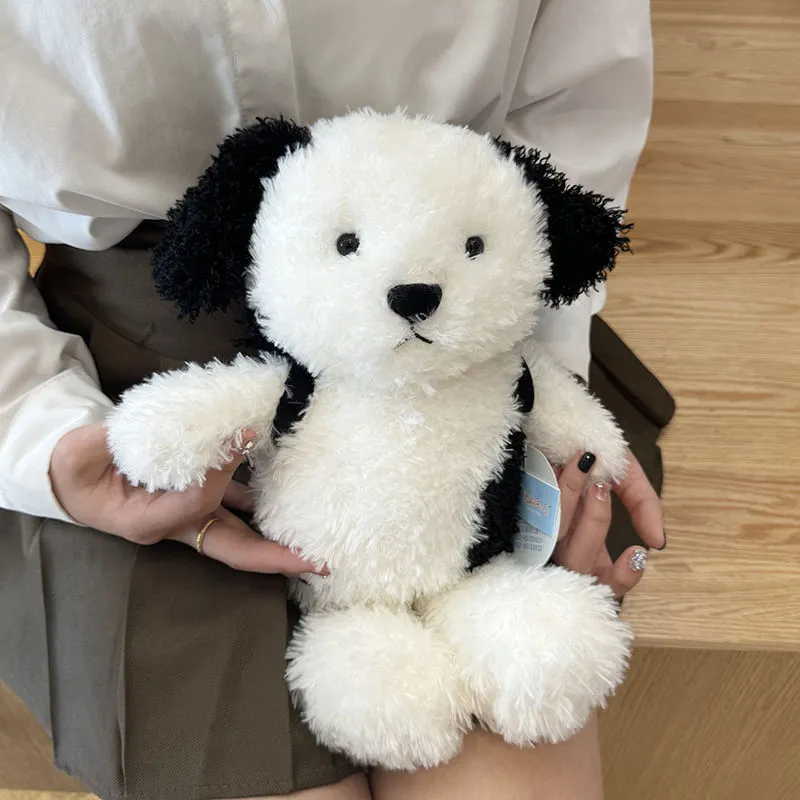Süßes Hochlandhund Plüschtier Weiche Gestopfte Welpenpuppe Mit Rucksack Kuschelkissen Kinder Mädchen Geburtstagsgeschenk