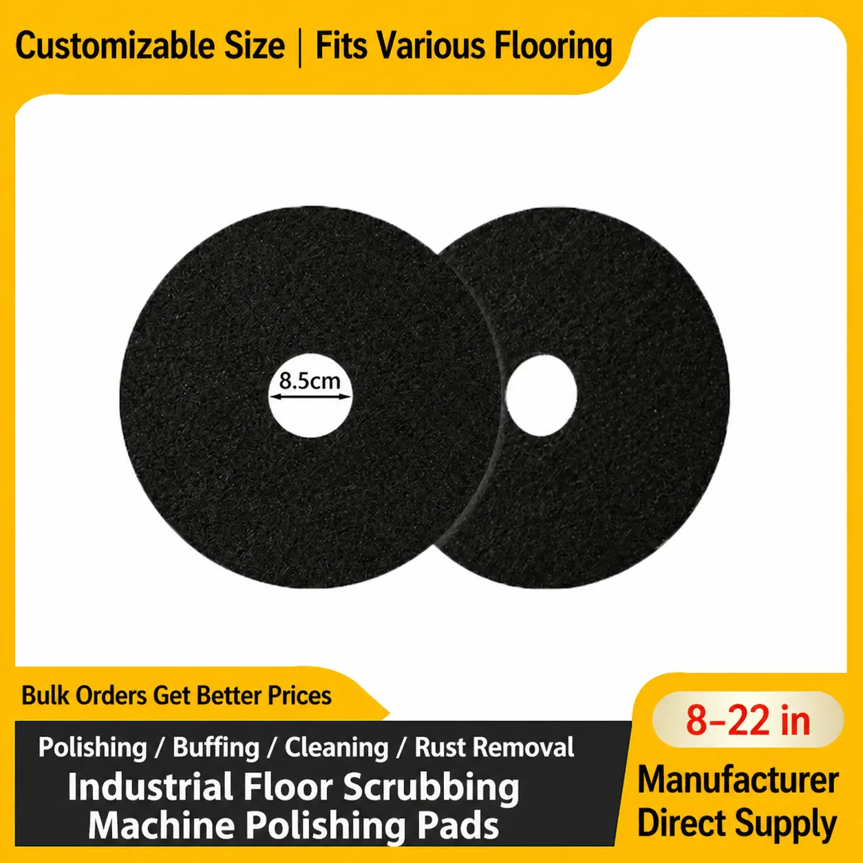 Industriële Vloerreiniging Polijsten Schuurspons Nylon Schmirgel Draad Scrubber Voor Vloerreinigingsmachine