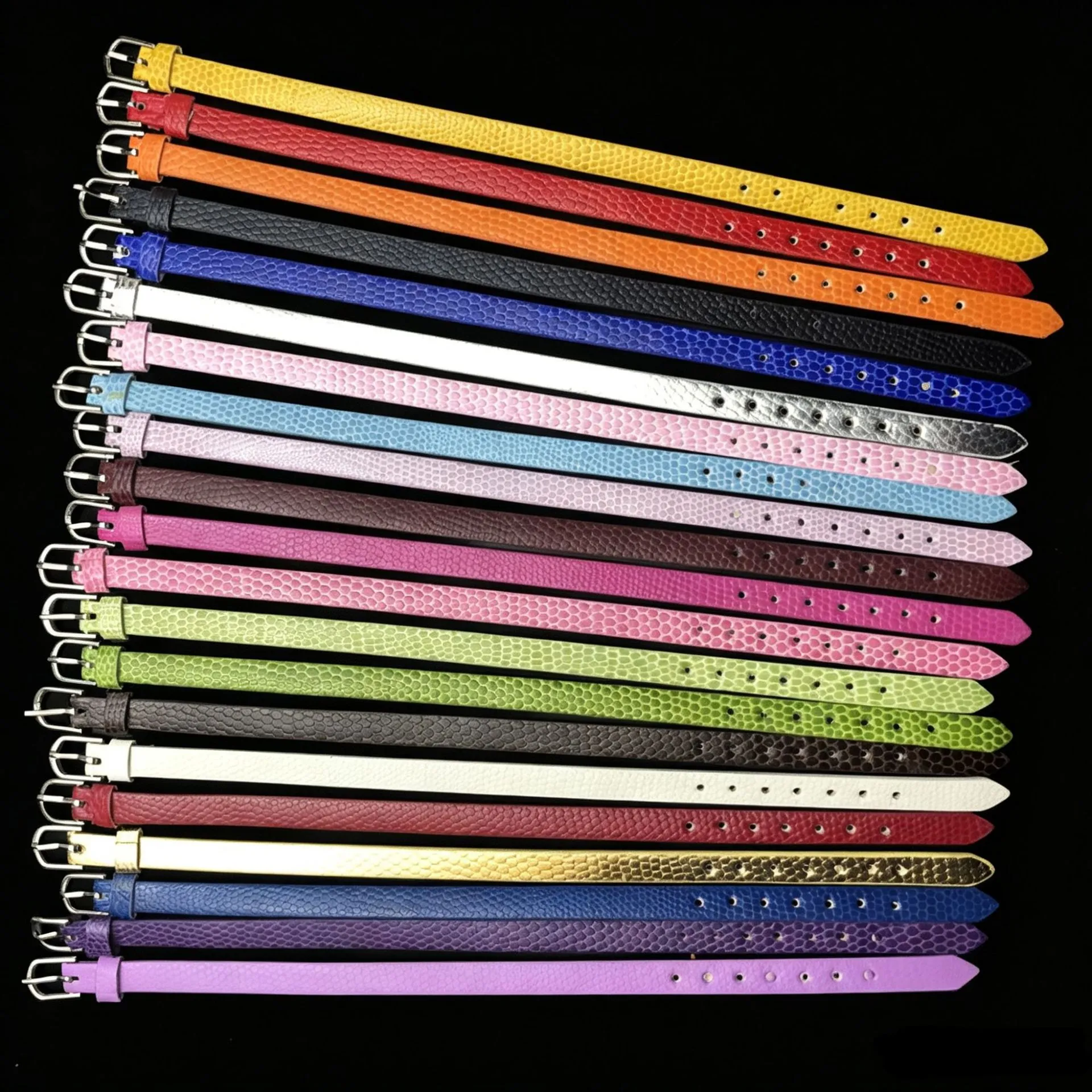 PU Leder Schlangenmuster Uhrenarmband Ersatz Armband Retro Casual Armband Uhren Zubehör