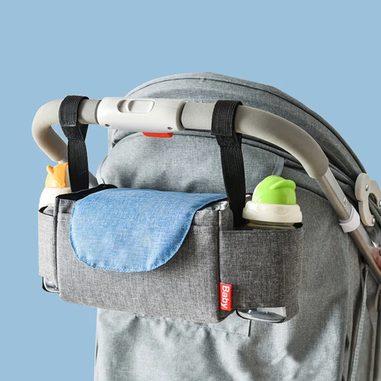 Multi-Functional Baby Stroller Organizer Bag Oxford Fabric Diaper Travel Storage Hanging Bag Multi-Pocket Stroller Accessories