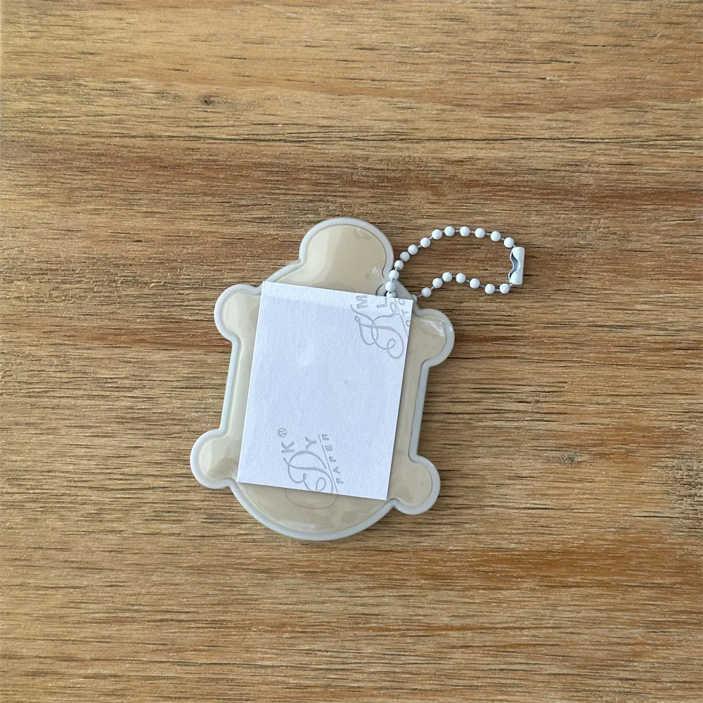 Porte-Carte Mignon Tortue Dessin Animé Porte-Photo ID Idol Photocard Porte-Clés Étui de Protection Transparent en PVC