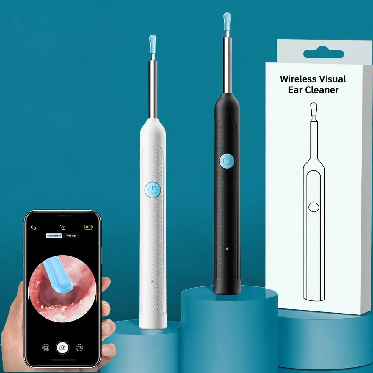 Wireless Visual Ear Spoon HD Endoscope Smart Ear Wax Removal Tool LED Light Ear Cleaner Kit For Home