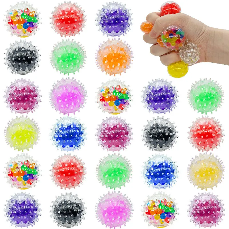 TPR Weichgummi Squishy Wasserperlenball Anti Stress Entlüftung Spielzeug Neuheit Quetschball Für Erwachsene Büro Schreibtisch Dekompression