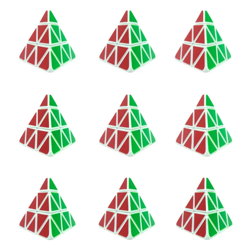 Pädagogisches Pyramidenwürfel Puzzle Spielzeug Stressabbau Mini Fidget Toy Geometrisches Puzzle Schlüsselanhänger Für Kinder