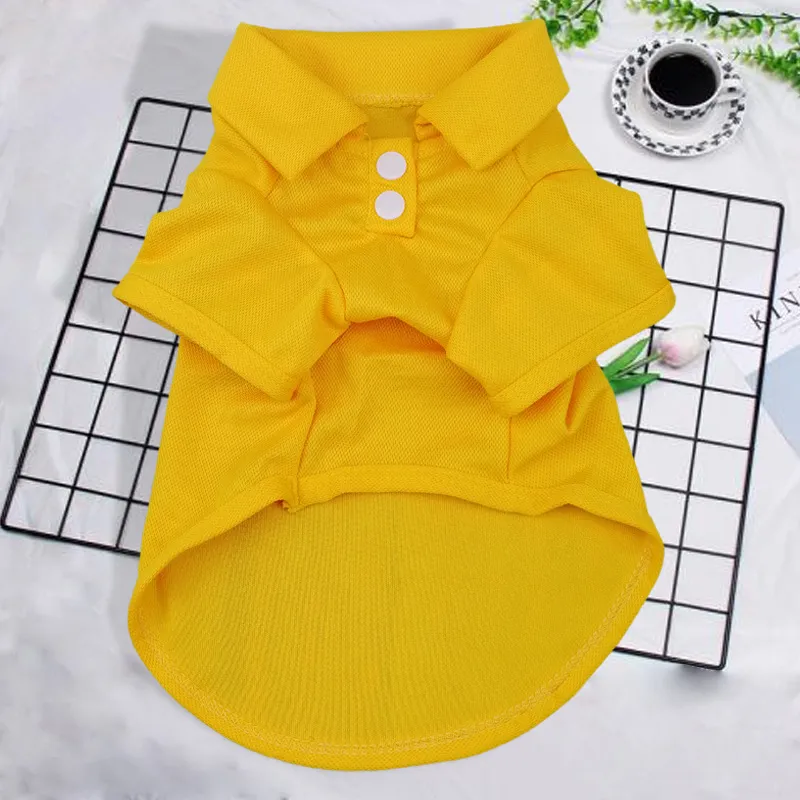 Hundekleidung Sommer Dünn Atmungsaktiv Mesh Weste Süße Welpen T-Shirt Kleine Hunde Polo Shirt Haustierbekleidung