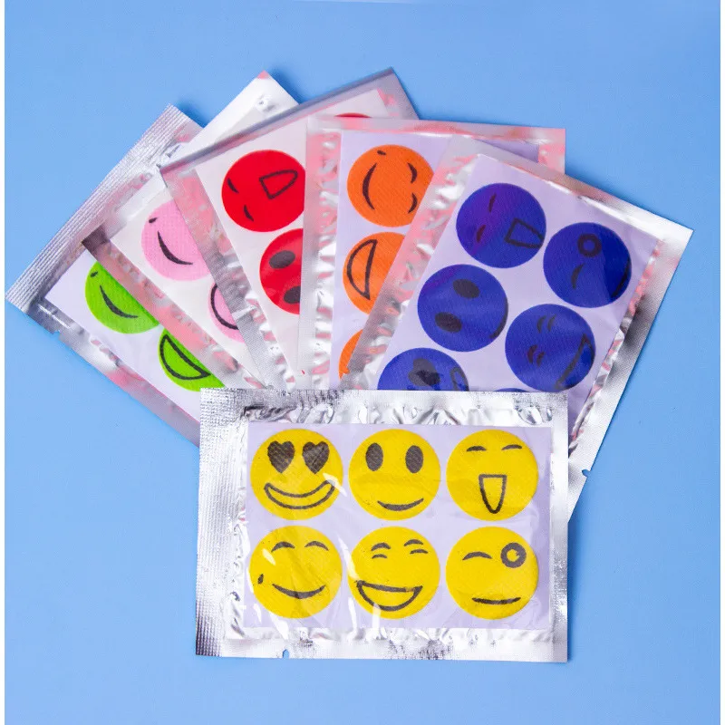 Cartoon Smiley Gezicht Muggenwerende Pleisters Plantenolie Anti Mug Stickers Buiten Dagelijks Kinderen Veilig