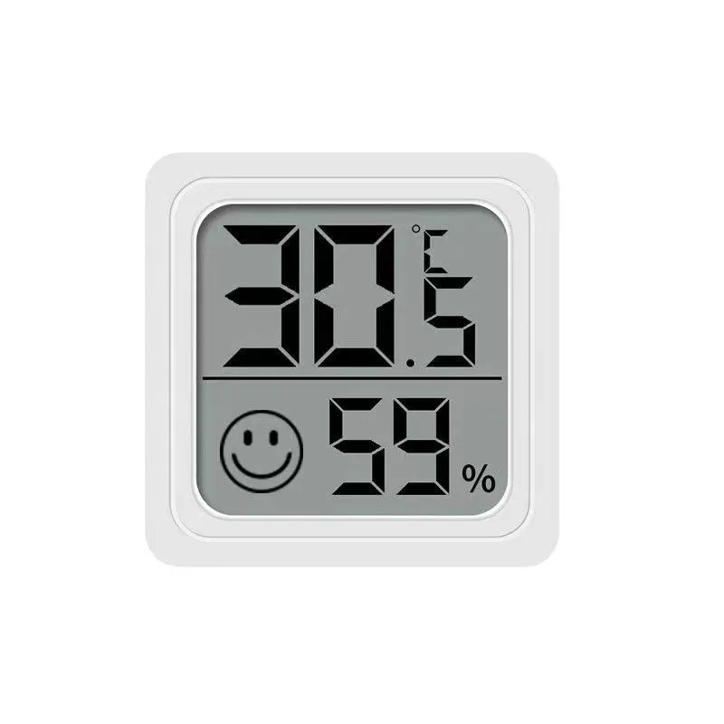 Mini Digital Thermometer Hygrometer Indoor Household Room Temperature Humidity Meter LCD Display White Electronic Gauge