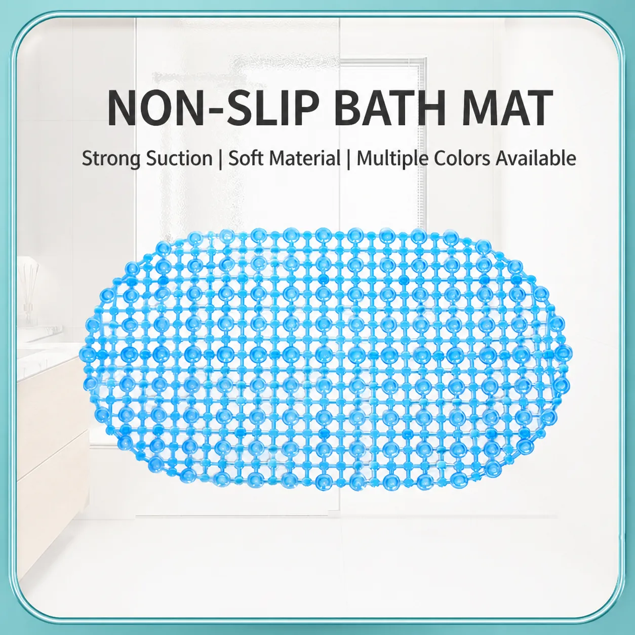 Moderno Minimalista PVC Bagno Tappetino Antiscivolo Traforato Ventosa Doccia Vasca Tappetino Impermeabile Drenaggio Tappetino Casa Hotel Forniture