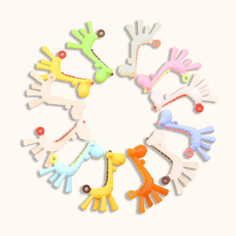 Baby Silikon Giraffe Beißring Kleinkind Zahnen Kauspielzeug Sicheres Weiches Kauspielzeug Für Neugeborene Kleinkind Geschenk