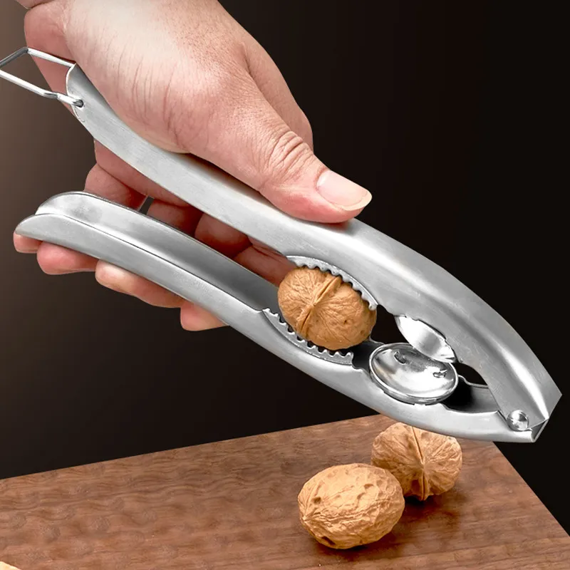 304 Stainless Steel Chestnut Opener Multi-functional Walnut Cracker Heavy Duty Nut Cracker Kitchen Tool