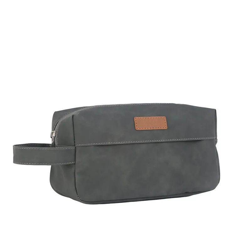Vintage PU Leder Wasserdichte Kosmetiktasche Geschäftsreise Kulturbeutel Handtasche Für Damen Herren Make-up Etui