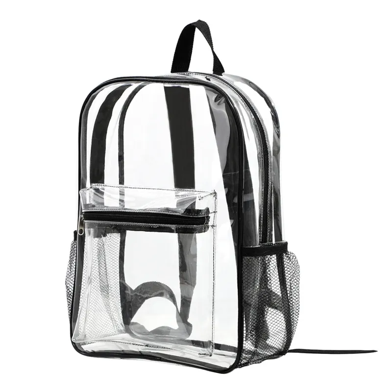 Диάφανη PVC Aδιάβροχο Casual Saκίδιο Schολική Тσάντα Маθητή Outdoor Travel Daypack