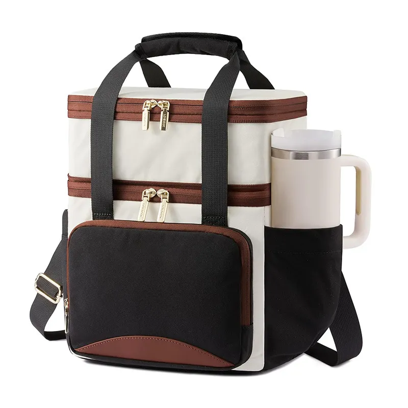 Grande Capacità Borsa Termica Pranzo Doppio Strato Borsa Frigo Impermeabile A Prova Di Perdite Borsa Bento