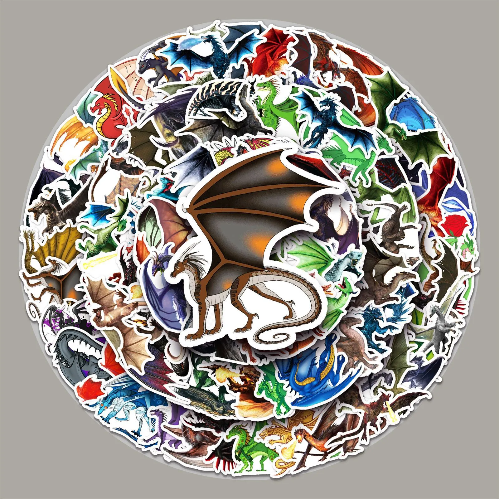 Dragon Graffiti Stickers Waterproof Vinyl Decals Cool Animal Cartoon Stickers For Skateboard Luggage Laptop Phone