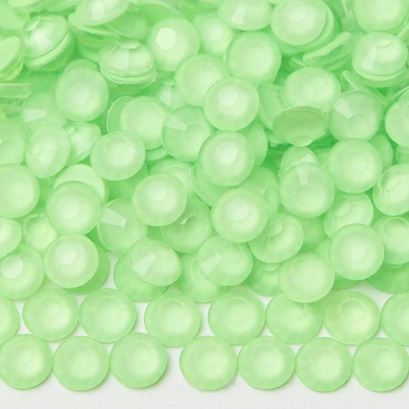 Strass en Verre Plat Fluorescent Néon Pierres de Cristal Rondes Pour Accessoires de Vêtement DIY et Décoration d'Ongles