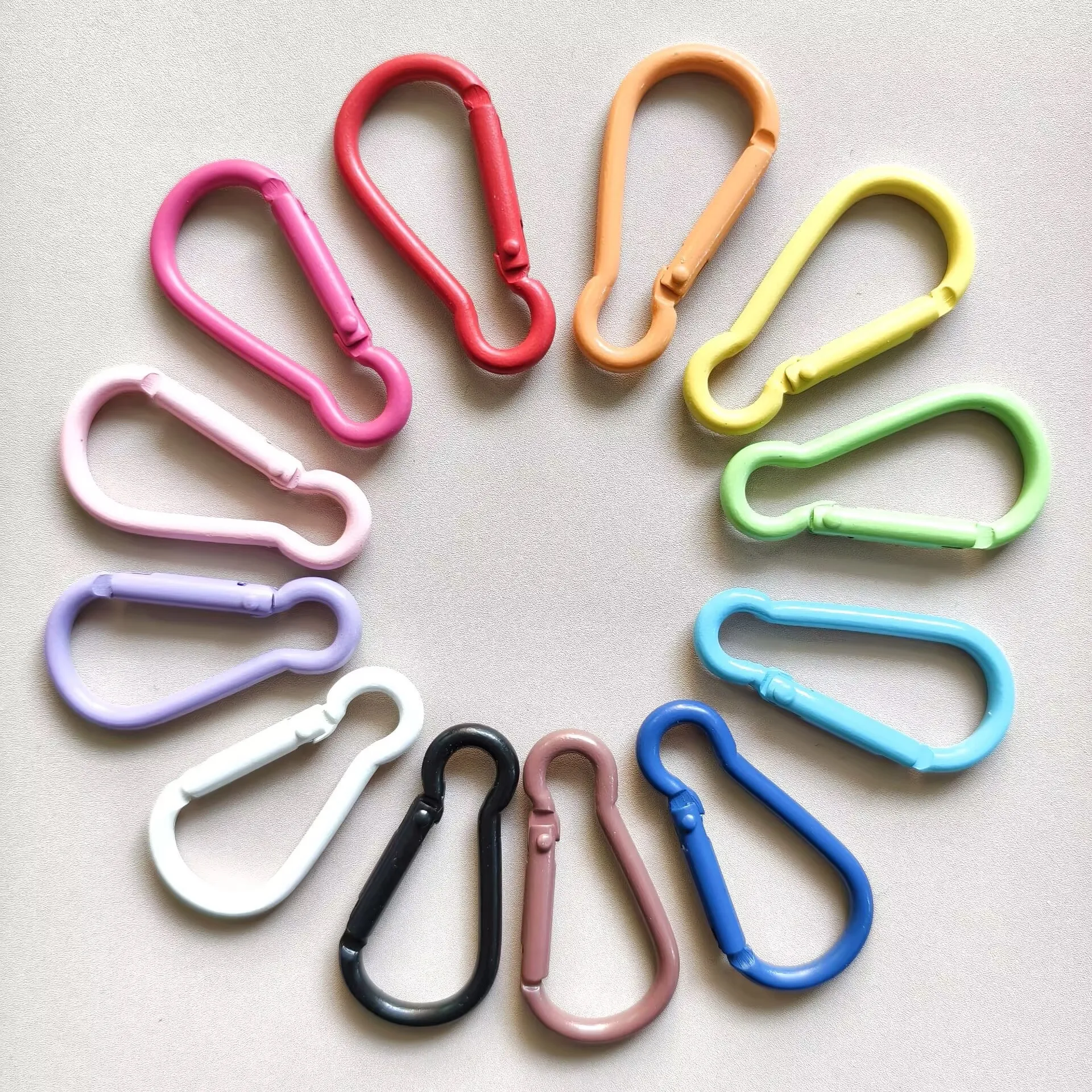 Colorful Aluminum Alloy Gourd Snap Hook Carabiner Keychain DIY Bag Doll Accessory Hanging Hook
