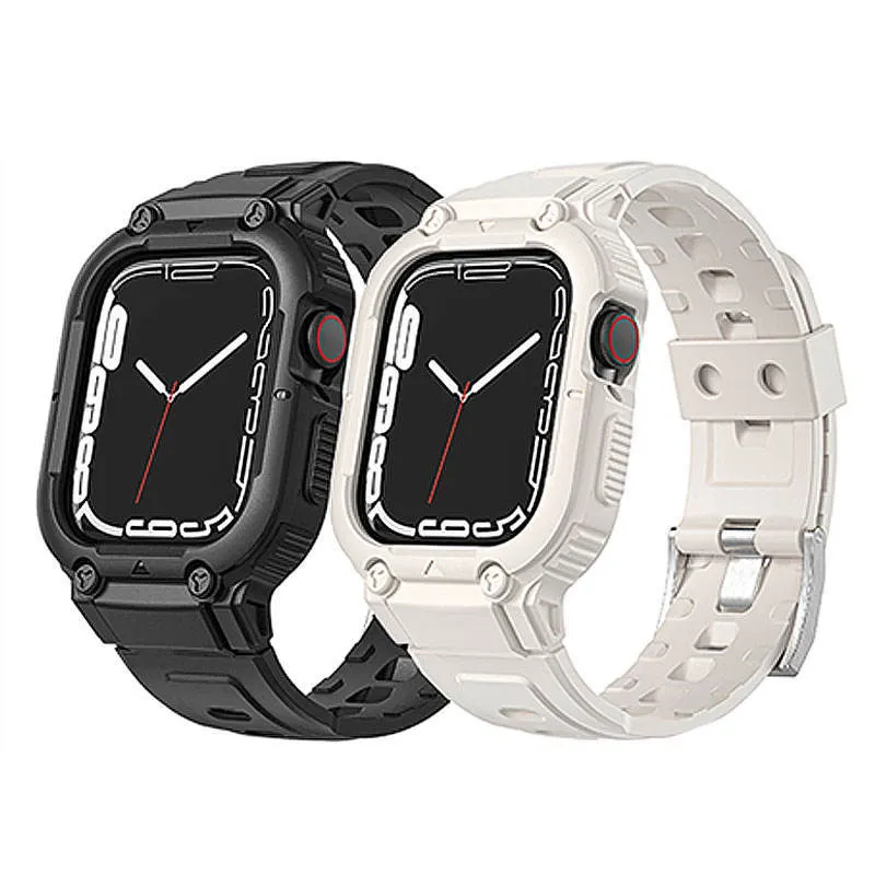 TPU Schutzhülle Und Armband Für Smartwatch Stoßfestes Rüstungsband Robuste Bumper Armband Zubehör