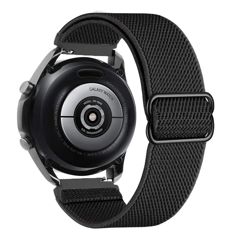 Cinturino Smartwatch in Nylon Elastico Regolabile Cinturino di Ricambio per Accessori Orologio Samsung Huawei