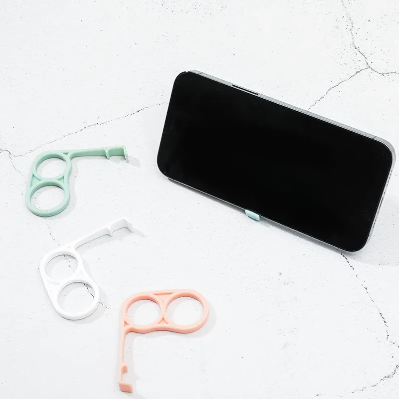 Multifunctional Plastic Phone Ring Holder Portable Finger Grip Desktop Stand For Smartphone