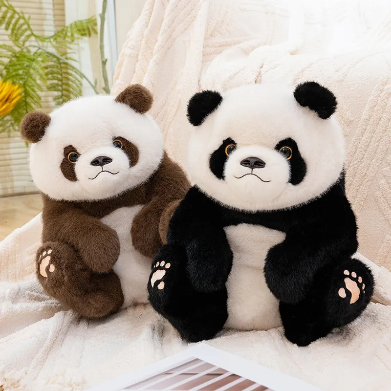 Simulation Riesenpanda Plüschtier Kuscheltier Süße Fette Panda Babypuppe Weiches Kuschelkissen Geschenk Für Kinder Und Erwachsene
