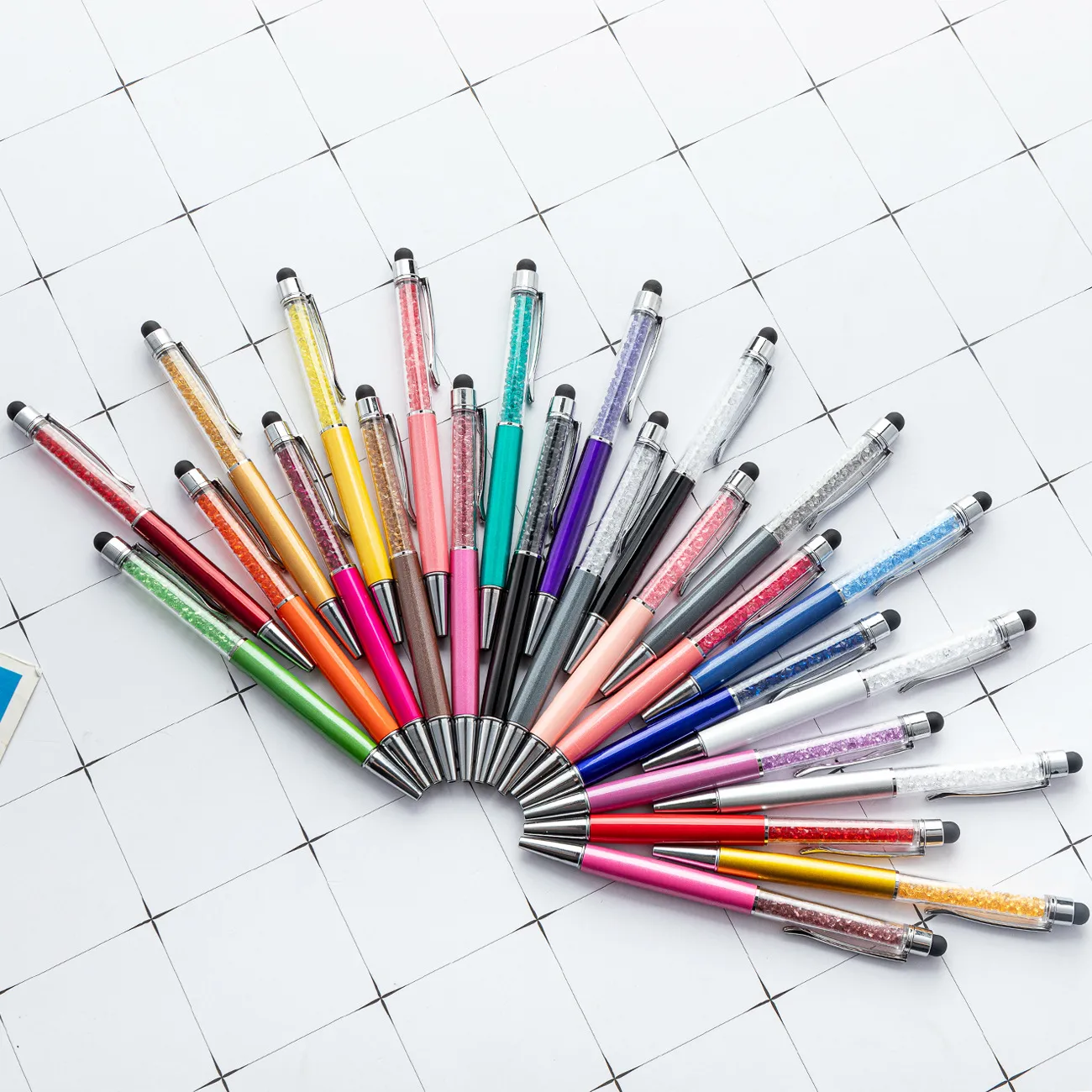 Metal Crystal Touch Screen Ballpoint Pen Office School Writing Pen Luxury Rhinestone Ballpoint Pens Gift