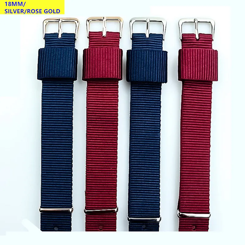 Cinturino per Orologio in Tessuto di Nylon Universale Cinturino di Ricambio con Fibbia