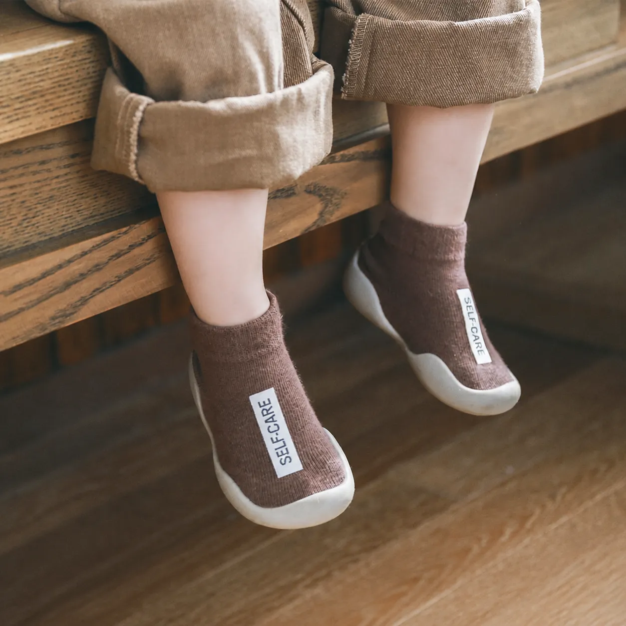 Säugling Kleinkind Rutschfeste Bodensocken Süße Cartoon Atmungsaktive Baumwolle Frühling Herbst Baby Laufsocken Kinderschuhe