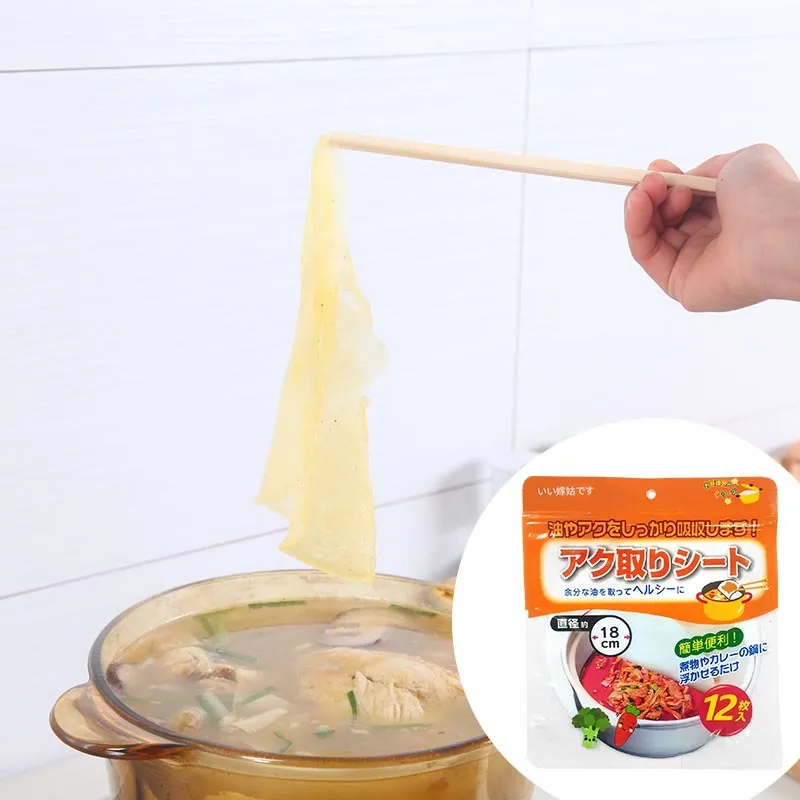 Papier Absorbant d'Huile de Cuisine Qualité Alimentaire Non Tissé Film d'Écumage de Soupe Pour Cuisson Au Four Absorption de Graisse Papier Filtre