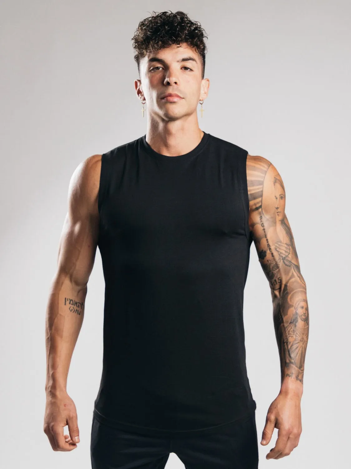Heren Casual Katoen Fitness Mouwloos Tanktop Basis Effen Kleur Ronde Hals Gym Sportkleding