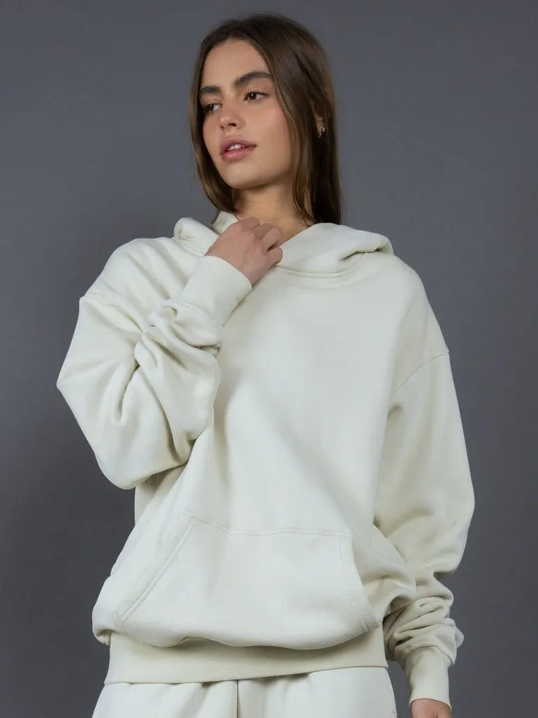 Herren Damen Casual Fleece Gefütterter Kapuzenpullover Oversized Einfarbig Langarm Kapuzensweatshirt Winter Warm Sport Top