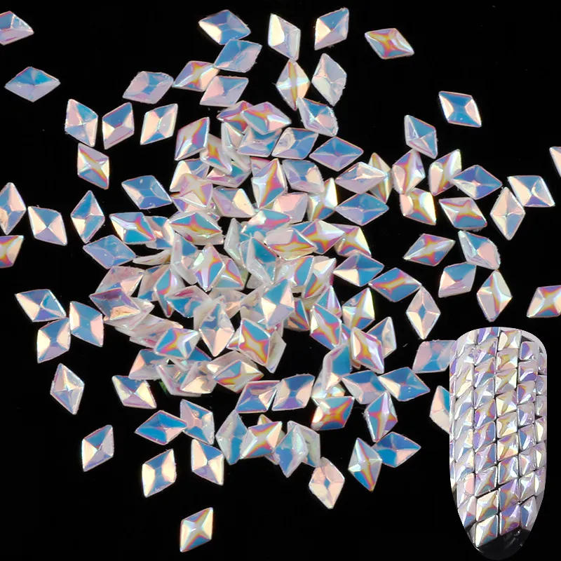 Nagelkunst Pailletten 3D Rauten Diamant Glitzer Flocken Holografische Maniküre DIY Dekore Glänzende Nail Art Zubehör