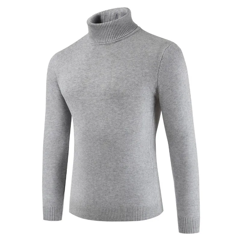 Maglione a Collo Alto da Uomo Casual Tinta Unita Manica Lunga Pelo di Coniglio Abbigliamento Invernale