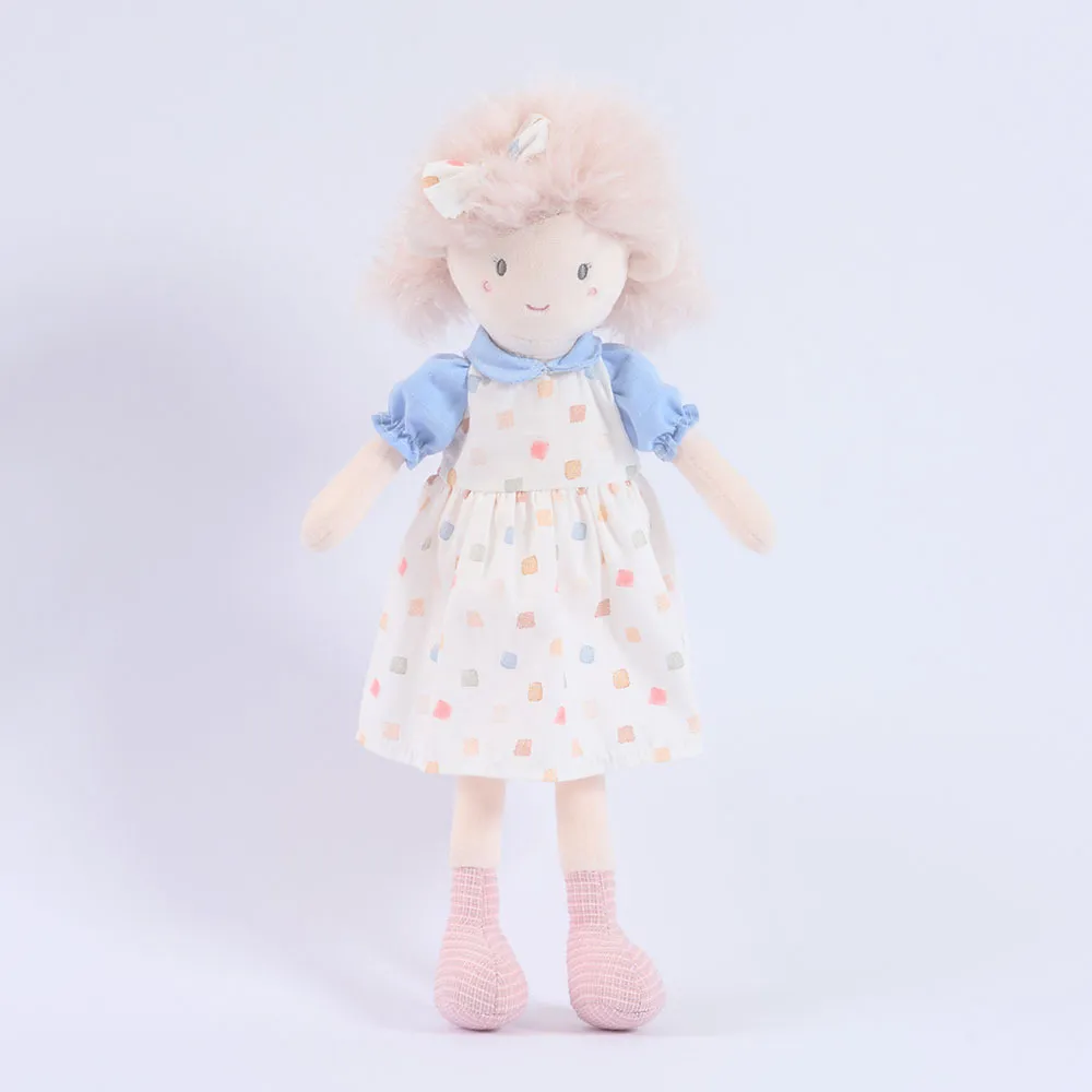 Cute Girl Plush Toy Stuffed Doll Soft Kawaii Anime Figure Pillow Birthday Gift For Kids Girls Home Decor