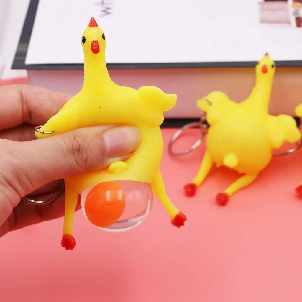 Δημιουργικό Αστείο Παιχνίδι Squishy Κοτόπουλο Που Γεννάει Αυγό Μαλακό Καουτσούκ Αποφόρτιση Άγχους Παιχνίδι για Σχολείο Γραφείο Παιδιά Γενικής Χρήσης