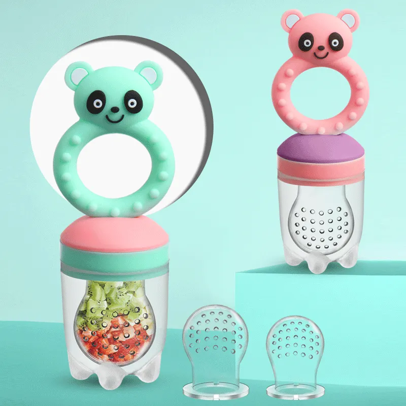 Baby Food Feeder And Teething Toy Silicone Fruit Pacifier Infant Fresh Food Nibble Bag
