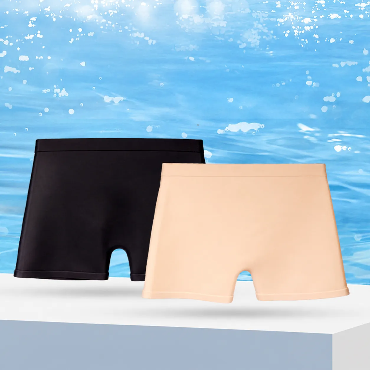 Αδιάβροχο Παιδικό Μαγιό Σιλικόνης Unisex Υψηλής Ελαστικότητας Μονόχρωμο Σορτς Κολύμβησης Παραλίας
