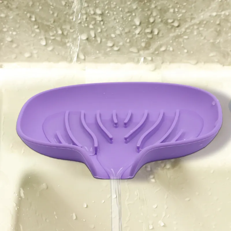 Silikon Seifendose Für Badezimmer Entwässerung Kreativer Seifenhalter Rutschfester Seifenschoner Für Dusche Küche Heim