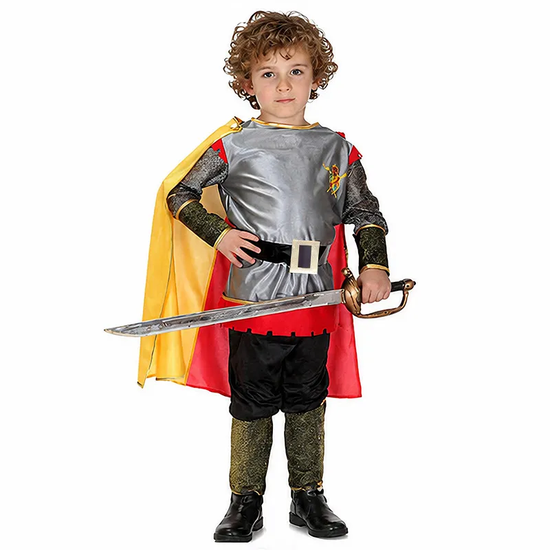 Enfants Halloween Costume de Soldat Romain Garçons Filles Ancien Guerrier Cosplay Tenue Fête Déguisement
