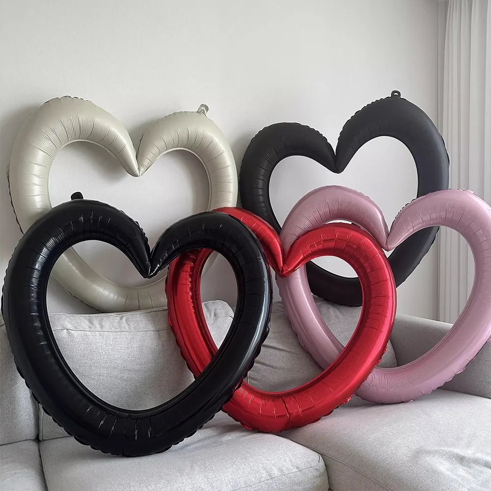 Valentine'S Day Sweet Heart Shape Aluminum Film Party Festival Balloons