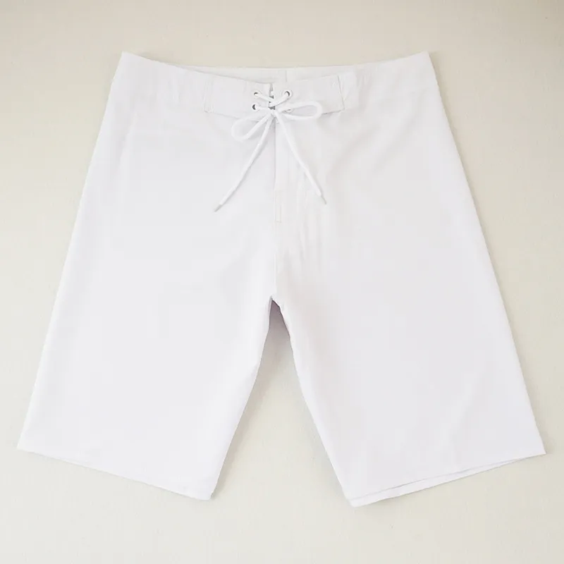 Pantaloncini da Mare ad Asciugatura Rapida da Uomo Tinta Unita Elasticizzati in Quattro Direzioni Pantaloncini da Surf Casual Estivi