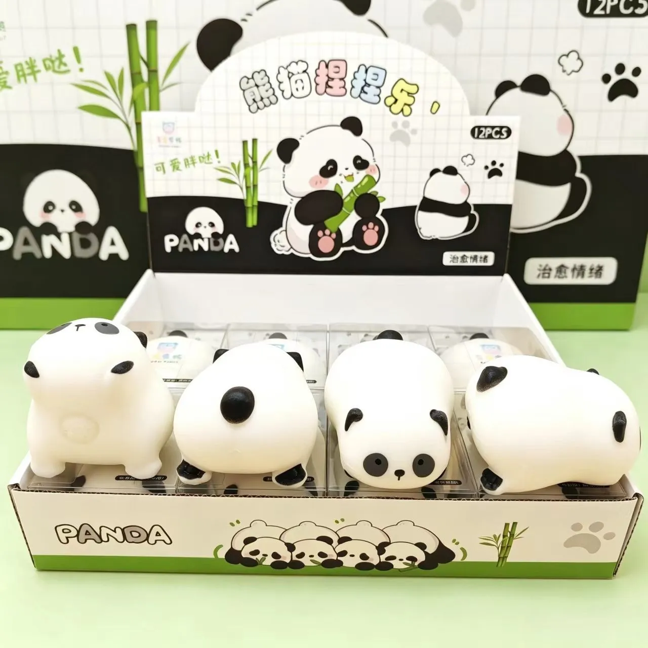Schattig Panda Squishy Speelgoed Langzaam Stijgend Stressverlichtend Fidget Speelgoed Schattig Dier Zacht Squeeze Speelgoed Voor Kinderen Volwassenen Leuk Cadeau