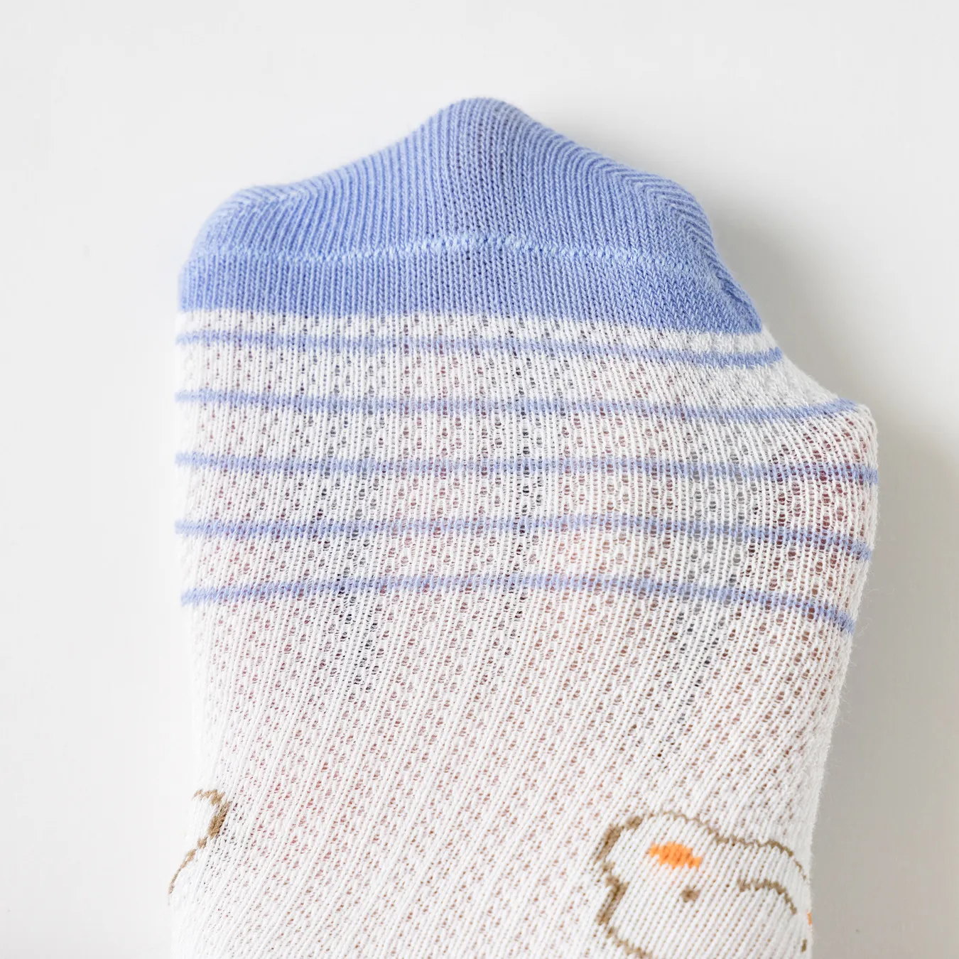 Chaussettes en Coton Mesh Respirant d'Été pour Enfants Mignon Dessin Animé Rayure Nourrisson Bébé Chaussettes Accessoires de Mode