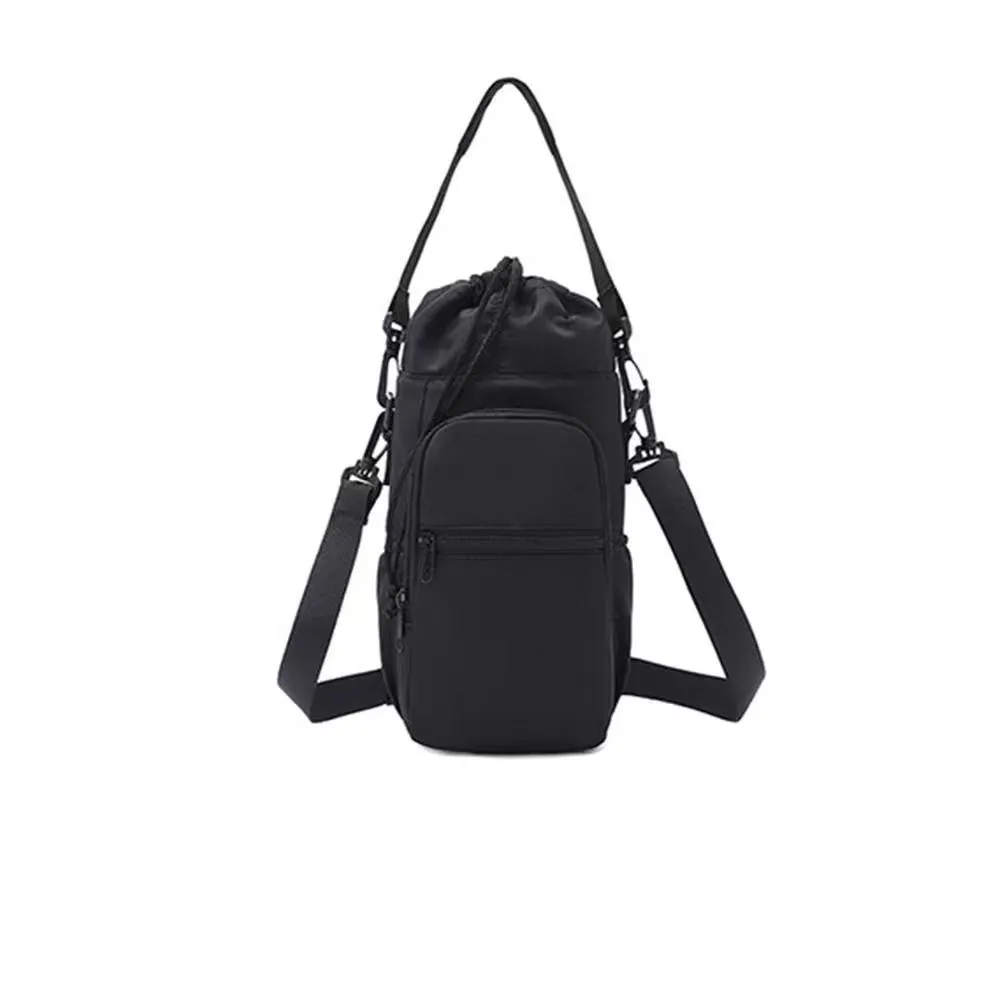 Multifunctional Waterproof Water Bottle Bag Travel Sports Cycling Cup Pouch With Drawstring And Adjustable Shoulder Strap