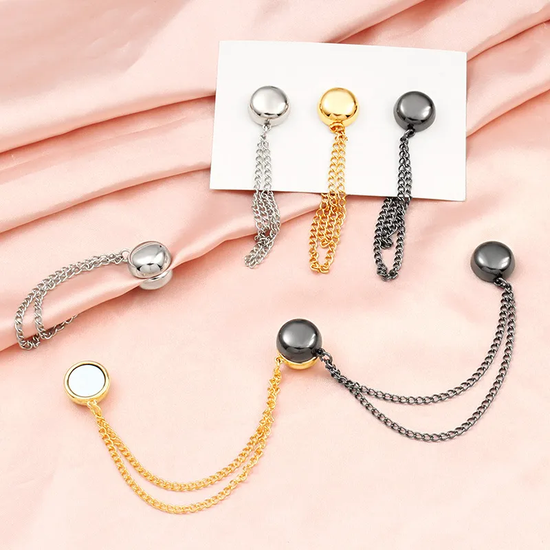 Magnetic Pants Cinch Clips Anti Dragging Hem Clips Metal Chain Magnetic Button Fastener Zipper Repair Kit For Jeans Jackets Clothing