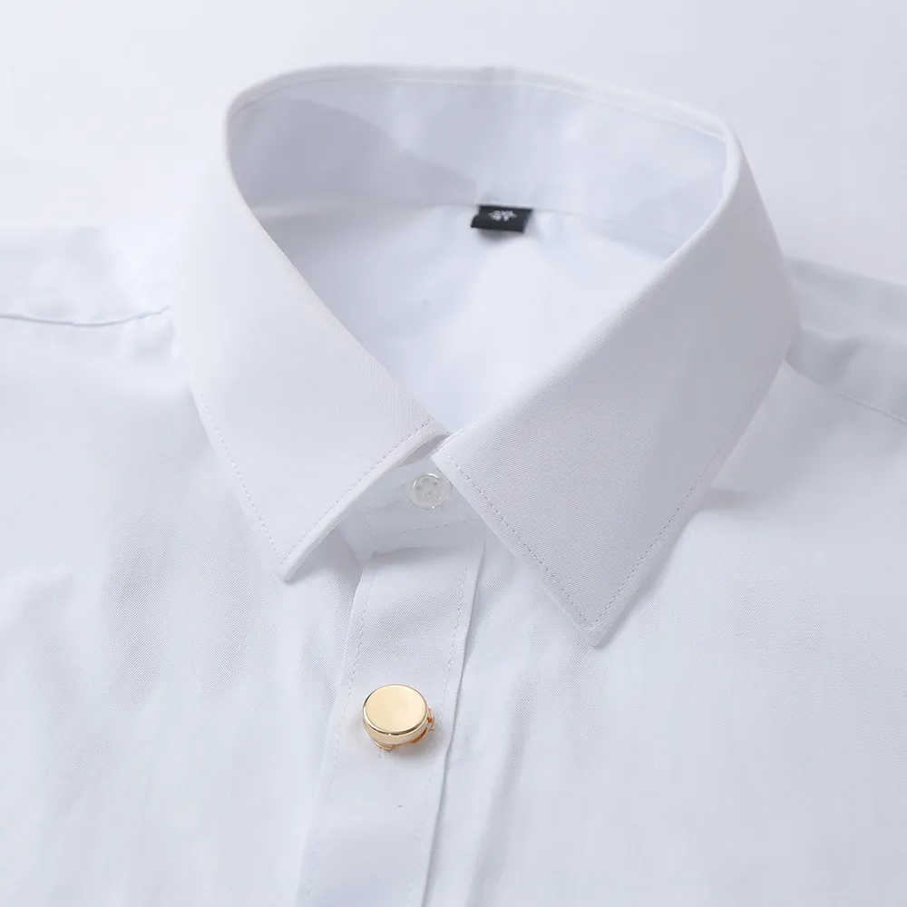 Minimalistiko Alloy Round Magnetic Shirt Collar Clips Retro Versatile Pearl Brooch Pins Fashion Clothing Accessories Jewelry
